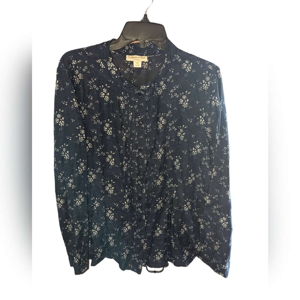 XL Coldwater Creek Shaped Women's Button Down Blouse